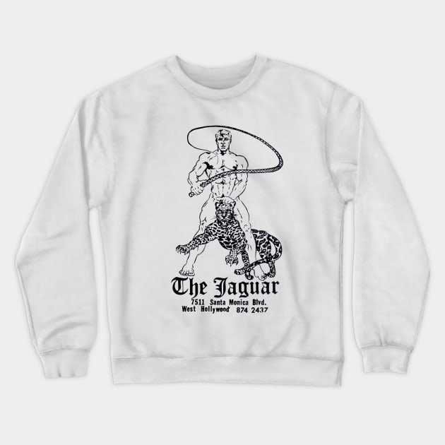 The Jaguar Retro Gay Los Angeles LGBT Vintage Crewneck Sweatshirt by WearingPride